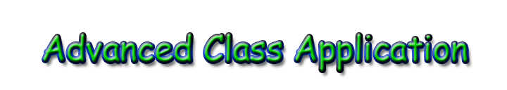 Advanced Class App